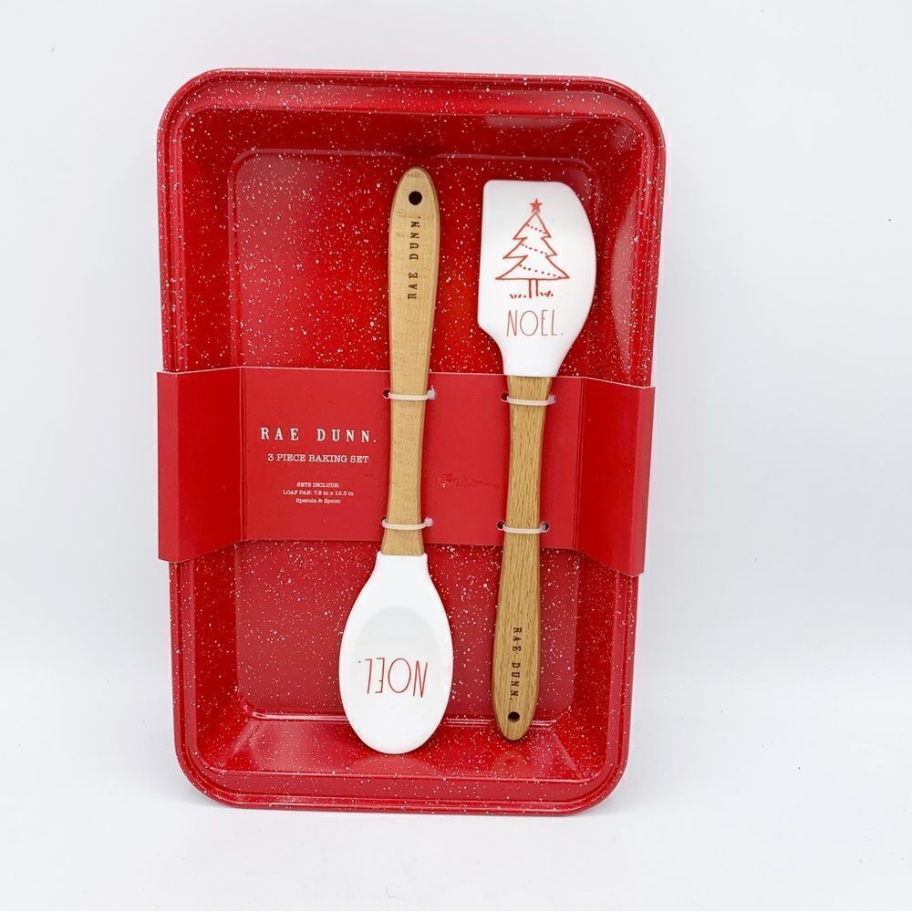 NWT‎ Rae Dunn 3 Piece Baking Set Holiday Christmas